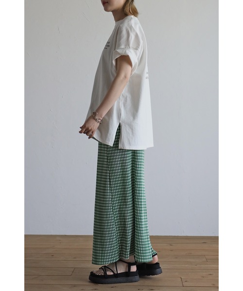 Bonjour Sagan（ボンジュールサガン）の「バックプリントロゴTシャツ（Tシャツ/カットソー・レディース・ブラック/レッド/グリーン・FREE）」の19枚目の写真