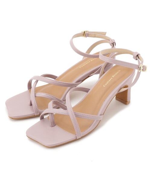 couture brooch(クチュールブローチ)の「◆カラーコードサンダル(サンダル・レディース・黄緑系/オフホワイト/ブラック/ベビーピンク・30/35/45)」の4枚目の写真