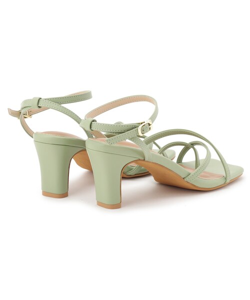 couture brooch(クチュールブローチ)の「◆カラーコードサンダル(サンダル・レディース・黄緑系/オフホワイト/ブラック/ベビーピンク・30/35/45)」の8枚目の写真