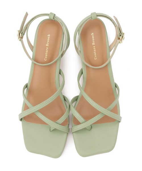 couture brooch(クチュールブローチ)の「◆カラーコードサンダル(サンダル・レディース・黄緑系/オフホワイト/ブラック/ベビーピンク・30/35/45)」の20枚目の写真