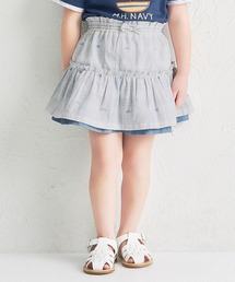 MIKI HOUSE（ミキハウス）の「ミキハウスチェック　リバーシブルスカート（スカート）」