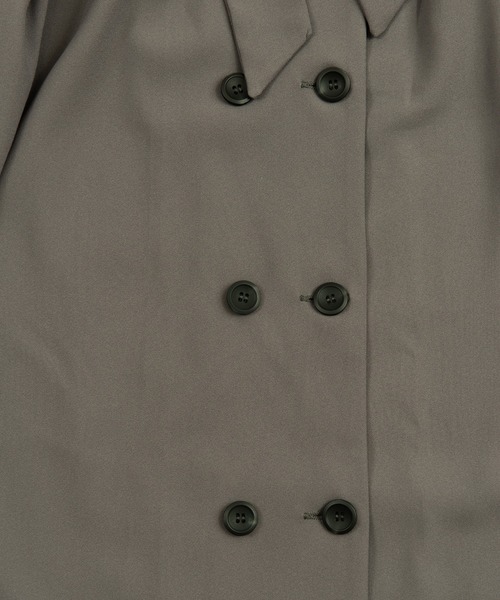 PUNYUS（プニュズ）の「カシュクールロングワンピース（ワンピース・レディース・ベージュ/グリーン/ダークグレー・1/2/4/3）」の8枚目の写真