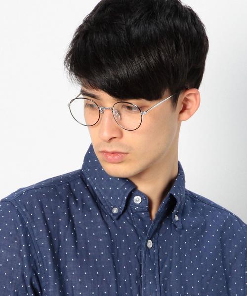 coen（コーエン）の「ボストンクリアレンズメガネ（メタルフレーム）（メガネ・メンズ・ブラック・フリー）」の2枚目の写真