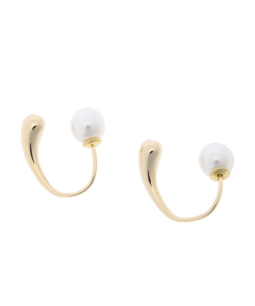 DURAS（デュラス）の「パールキャッチピアス（ピアス（両耳用）・レディース・ゴールド・FREE）」の2枚目の写真