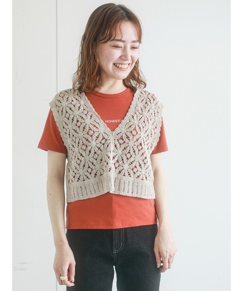 ehka sopo(エヘカソポ)の「ちびロゴTシャツ(Tシャツ/カットソー・レディース・ブラック/サックスブルー/オレンジ/オフホワイト・フリ-)」の15枚目の写真