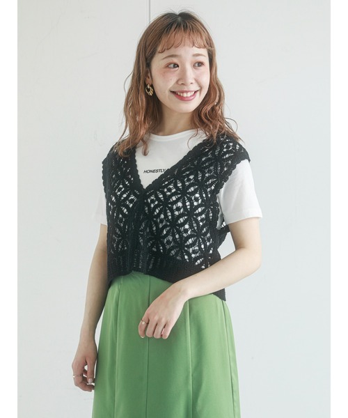 ehka sopo(エヘカソポ)の「ちびロゴTシャツ(Tシャツ/カットソー・レディース・ブラック/サックスブルー/オレンジ/オフホワイト・フリ-)」の18枚目の写真