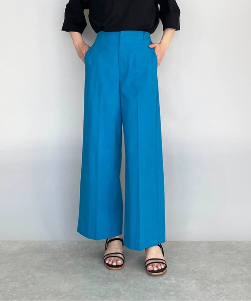 PICCIN(ピッチン)の「ストレッチワイドパンツ(その他パンツ・レディース・ピンク/ターコイズブルー/アイボリー・S/M)」の2枚目の写真