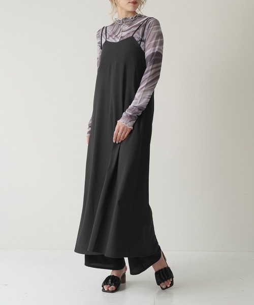 Lull（ルル）の「【Lull / ルル】ダブルストラップキャミワンピース（ワンピース・レディース・グリーン/ブラック/オレンジ/ピンク・ONESIZE）」の20枚目の写真