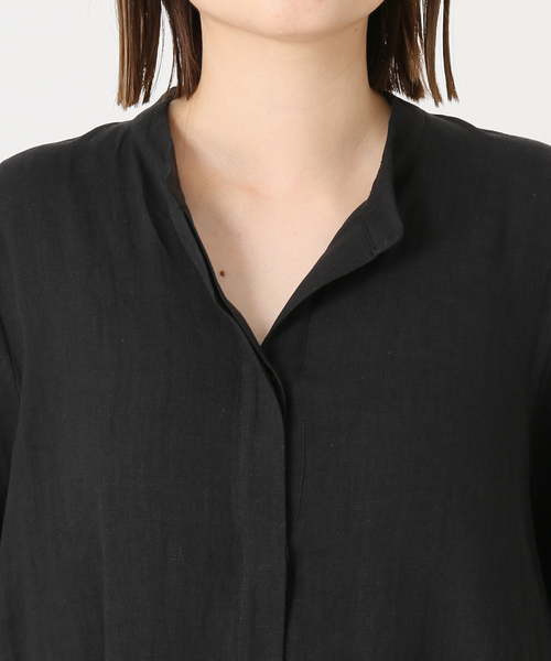 journal standard L'essage(ジャーナルスタンダードレサージュ)の「《追加》フレンチリネンスキッパーワンピース(ワンピース・レディース・ブラウン/オレンジ/ブラック/チャコールグレー・38/36)」の11枚目の写真