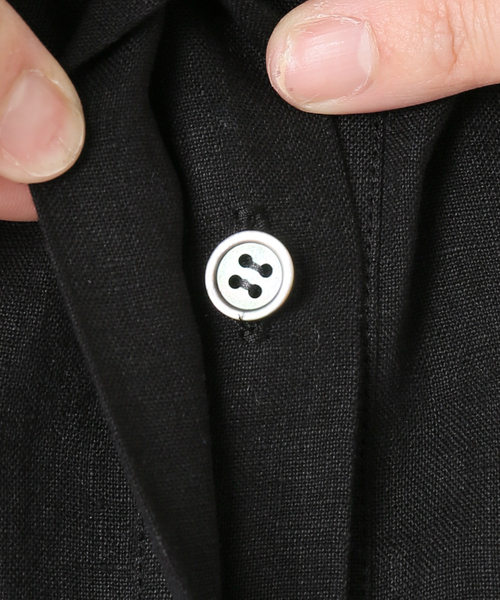 journal standard L'essage(ジャーナルスタンダードレサージュ)の「《追加》フレンチリネンスキッパーワンピース(ワンピース・レディース・ブラウン/オレンジ/ブラック/チャコールグレー・38/36)」の6枚目の写真