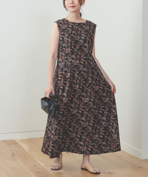 セール Beams Heart リーフ柄 ワンピース ワンピース Beams Heart ビームスハート のファッション通販 Zozotown