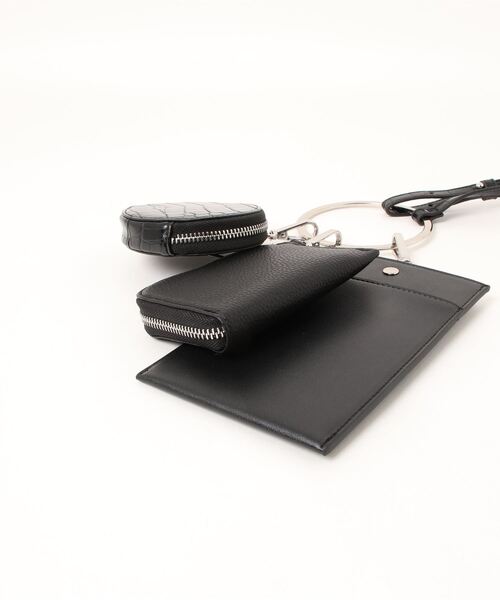 ROSE BUD（ローズバッド）の「ショルダーマルチケース（クラッチバッグ・レディース・ブラック/イエロー・FREE）」の5枚目の写真