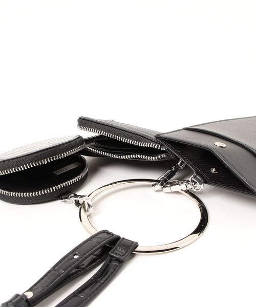 ROSE BUD（ローズバッド）の「ショルダーマルチケース（クラッチバッグ・レディース・ブラック/イエロー・FREE）」の3枚目の写真