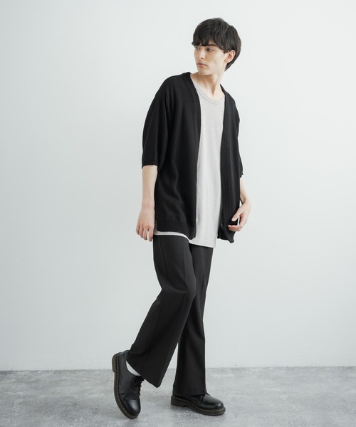 Audience（オーディエンス）の「日本製/国産 プレミアリネンコットン天竺タンクトップ AUD6368（タンクトップ・メンズ・オフホワイト/ミント/グレイッシュベージュ/チャコール・M/L/XL）」の14枚目の写真