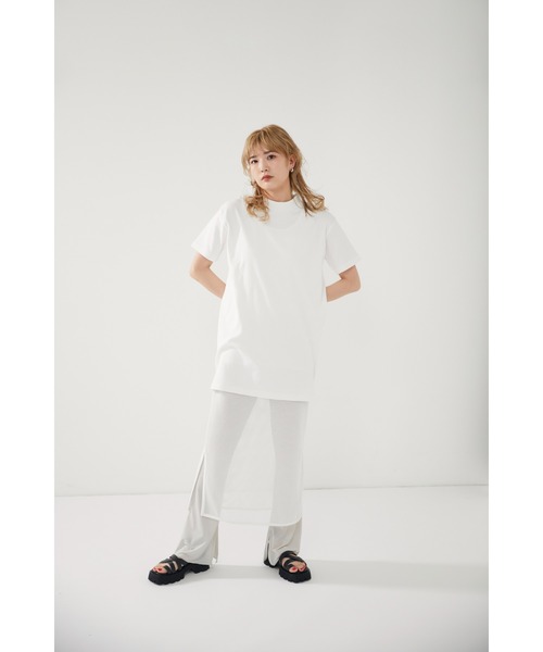 SHEL'TTER ORIGINAL(シェルターオリジナル)の「メッシュロングタンクトップ(タンクトップ・レディース・ホワイト/グリーン/ブラック・FREE)」の2枚目の写真