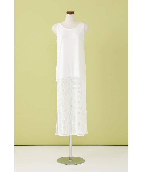 SHEL'TTER ORIGINAL(シェルターオリジナル)の「メッシュロングタンクトップ(タンクトップ・レディース・ホワイト/グリーン/ブラック・FREE)」の5枚目の写真