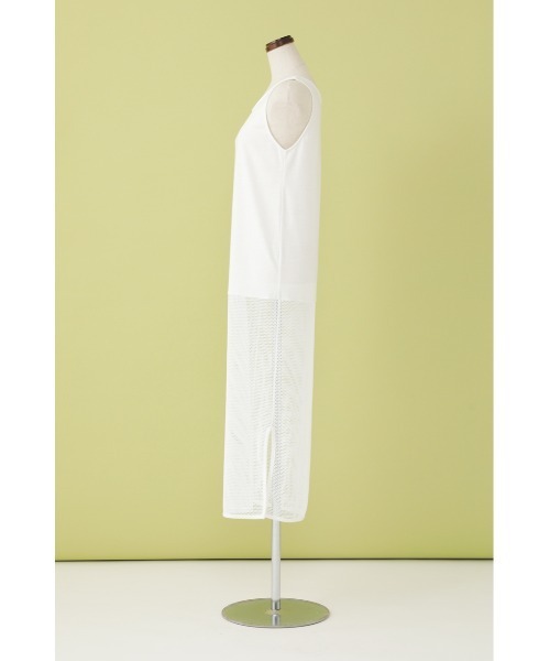 SHEL'TTER ORIGINAL(シェルターオリジナル)の「メッシュロングタンクトップ(タンクトップ・レディース・ホワイト/グリーン/ブラック・FREE)」の6枚目の写真