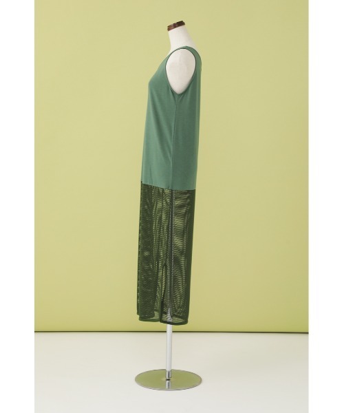 SHEL'TTER ORIGINAL(シェルターオリジナル)の「メッシュロングタンクトップ(タンクトップ・レディース・ホワイト/グリーン/ブラック・FREE)」の12枚目の写真