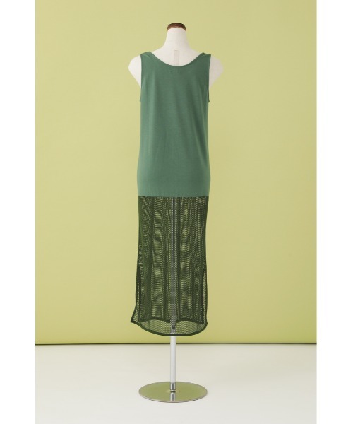 SHEL'TTER ORIGINAL(シェルターオリジナル)の「メッシュロングタンクトップ(タンクトップ・レディース・ホワイト/グリーン/ブラック・FREE)」の13枚目の写真