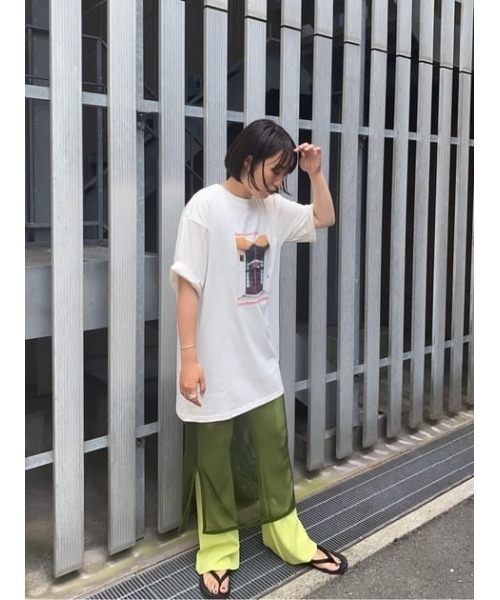 SHEL'TTER ORIGINAL(シェルターオリジナル)の「メッシュロングタンクトップ(タンクトップ・レディース・ホワイト/グリーン/ブラック・FREE)」の17枚目の写真