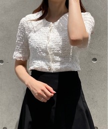 Voyage titty&Co.PETIT | 【Voyage titty&Co.PETIT】フロントボタンレーストップス(Tシャツ/カットソー)