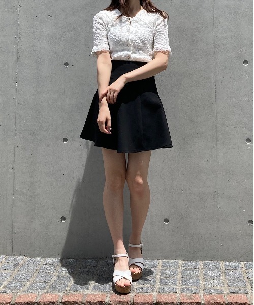 Voyage titty&Co.PETIT（ボヤージュティティアンドコープチ）の「【Voyage titty&Co.PETIT】フロントボタンレーストップス（Tシャツ/カットソー・レディース・アイボリー・FREE）」の4枚目の写真