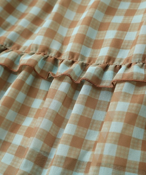 ROSE BUD（ローズバッド）の「ギンガムティアードスカート（スカート・レディース・ブルー/ピンク・FREE）」の15枚目の写真