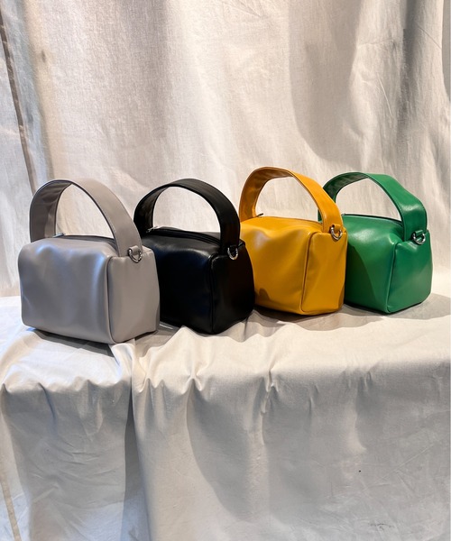 one way（ワンウェイ）の「ミニキューブバッグ（ショルダーバッグ・レディース・ライトグレー/ブラック/イエロー/グリーン・FREE）」の10枚目の写真