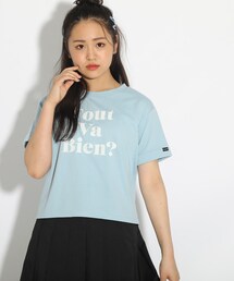PINK-latte | 【接触冷感/アイスラテ】ひんやりロゴTシャツ(Tシャツ/カットソー)