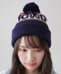 SPINNS | ポンポン付きロゴ ニットキャップ(ニットキャップ/ビーニー)