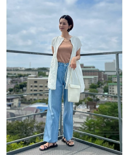 HONEYSUCKLE ROSE（ハニーサックルローズ）の「【HONEYSUCKLE ROSE】デザインフレアブラウス（シャツ/ブラウス・レディース・ネイビー/ホワイト/グリーン・M/L）」の21枚目の写真