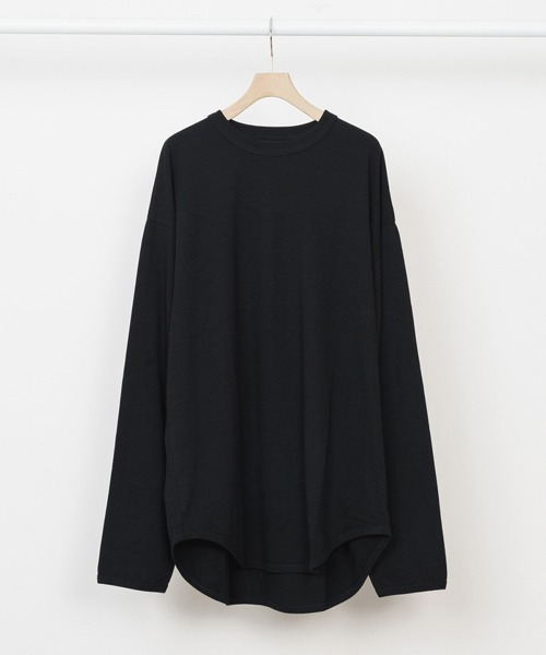 marka（マーカ）の「marka / マーカ：RINGER BASE BALL TEE L/S - organic cotton knit -：M22D-01CS01C[COR]（Tシャツ/カットソー・メンズ・ブラック/ベージュ/グリーン・1/2/3）」の8枚目の写真