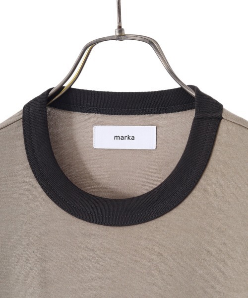 marka（マーカ）の「marka / マーカ：RINGER BASE BALL TEE L/S - organic cotton knit -：M22D-01CS01C[COR]（Tシャツ/カットソー・メンズ・ブラック/ベージュ/グリーン・1/2/3）」の18枚目の写真