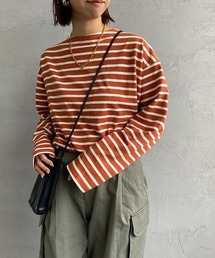 JEANS FACTORY Clothes（ジーンズファクトリークローズ）の「[Jeans Factory Clothes/ジーンズファクトリークローズ] ヘビーウェイトビックボーダーバスクシャツ（Tシャツ/カットソー・メンズ）」