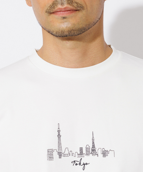 ABAHOUSE GRAY(アバハウスグレイ)の「【CITY】刺繍 ポンチ 半袖 Tシャツ(Tシャツ/カットソー・メンズ・ホワイト/チャコールグレー/ブラック/グレイッシュブルー・46/48)」の21枚目の写真