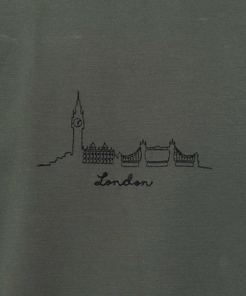 ABAHOUSE GRAY(アバハウスグレイ)の「【CITY】刺繍 ポンチ 半袖 Tシャツ(Tシャツ/カットソー・メンズ・ホワイト/チャコールグレー/ブラック/グレイッシュブルー・46/48)」の15枚目の写真