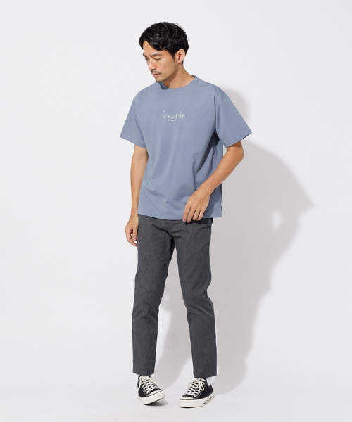 ABAHOUSE GRAY(アバハウスグレイ)の「【CITY】刺繍 ポンチ 半袖 Tシャツ(Tシャツ/カットソー・メンズ・ホワイト/チャコールグレー/ブラック/グレイッシュブルー・46/48)」の10枚目の写真