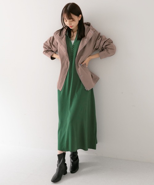 ITEMS URBANRESEARCH（アイテムズ アーバンリサーチ）の「マウンテンパーカー（マウンテンパーカー・レディース・ライトベージュ/チャコールグレー/モカ・MEDIUM/SMALL）」の5枚目の写真