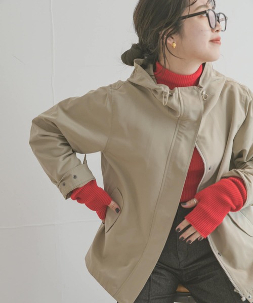 ITEMS URBANRESEARCH（アイテムズ アーバンリサーチ）の「マウンテンパーカー（マウンテンパーカー・レディース・ライトベージュ/チャコールグレー/モカ・MEDIUM/SMALL）」の10枚目の写真