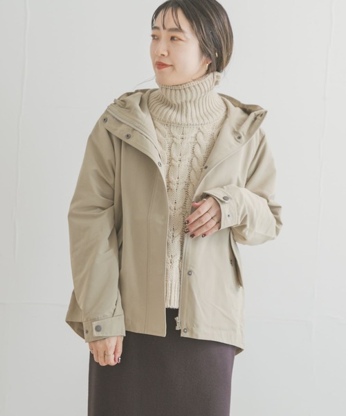 ITEMS URBANRESEARCH（アイテムズ アーバンリサーチ）の「マウンテンパーカー（マウンテンパーカー・レディース・ライトベージュ/チャコールグレー/モカ・MEDIUM/SMALL）」の14枚目の写真