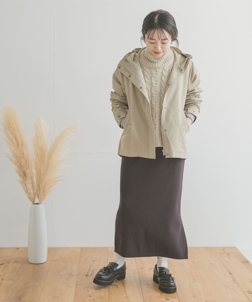 ITEMS URBANRESEARCH（アイテムズ アーバンリサーチ）の「マウンテンパーカー（マウンテンパーカー・レディース・ライトベージュ/チャコールグレー/モカ・MEDIUM/SMALL）」の19枚目の写真