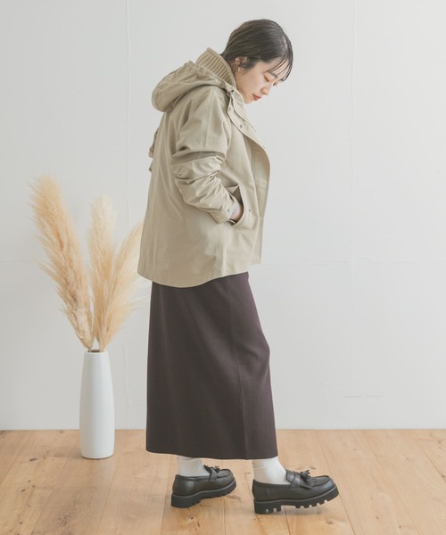 ITEMS URBANRESEARCH（アイテムズ アーバンリサーチ）の「マウンテンパーカー（マウンテンパーカー・レディース・ライトベージュ/チャコールグレー/モカ・MEDIUM/SMALL）」の21枚目の写真
