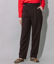 Munich | ダブルフェイスブークレーワイドカーブパンツ(スラックス)