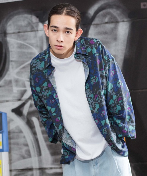 WEGO(ウィゴー)の「WEGO/総柄BIGシャツ(シャツ/ブラウス・メンズ・その他1/その他5/その他2/その他4/その他3・LARGE/MEDIUM)」の3枚目の写真