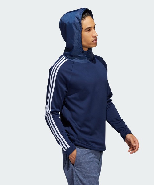 adidas Golf(アディダスゴルフ)の「COLD. RDY 保温 長袖プルオーバーフーディー【adidas Golf/アディダスゴルフ】(パーカー・メンズ・ホワイト/ネイビー/ダークグリーン/ブラック・MEDIUM/X-LARGE/XX-LARGE/SMALL/LARGE)」の16枚目の写真