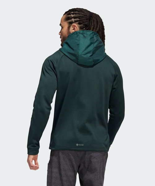 adidas Golf(アディダスゴルフ)の「COLD. RDY 保温 長袖プルオーバーフーディー【adidas Golf/アディダスゴルフ】(パーカー・メンズ・ホワイト/ネイビー/ダークグリーン/ブラック・MEDIUM/X-LARGE/XX-LARGE/SMALL/LARGE)」の6枚目の写真
