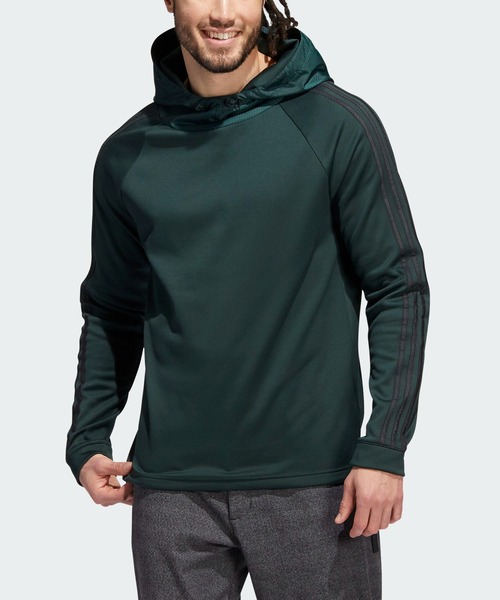 adidas Golf(アディダスゴルフ)の「COLD. RDY 保温 長袖プルオーバーフーディー【adidas Golf/アディダスゴルフ】(パーカー・メンズ・ホワイト/ネイビー/ダークグリーン/ブラック・MEDIUM/X-LARGE/XX-LARGE/SMALL/LARGE)」の15枚目の写真