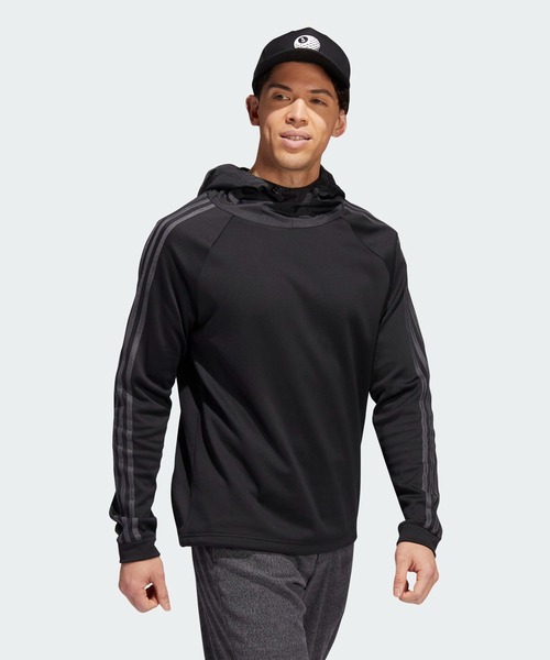 adidas Golf(アディダスゴルフ)の「COLD. RDY 保温 長袖プルオーバーフーディー【adidas Golf/アディダスゴルフ】(パーカー・メンズ・ホワイト/ネイビー/ダークグリーン/ブラック・MEDIUM/X-LARGE/XX-LARGE/SMALL/LARGE)」の5枚目の写真