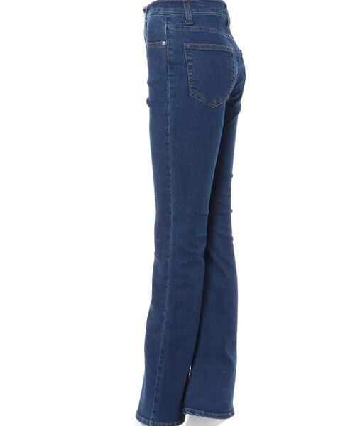 INGNI(イング)の「ハイウエストデニムフレアパンツ(デニムパンツ・レディース・ブラック/ブルー系その他/ブルー系その他6・FREE)」の5枚目の写真