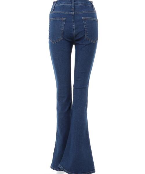 INGNI(イング)の「ハイウエストデニムフレアパンツ(デニムパンツ・レディース・ブラック/ブルー系その他/ブルー系その他6・FREE)」の6枚目の写真